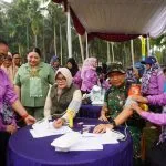 Usai Pembukaan TMMD Ke-130, Satgas Gelar Pengobatan Gratis yang Diserbu Warga Desa Merbau