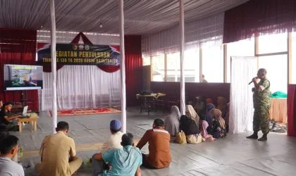 Bangun Karakter Bangsa, Danramil Geragai Beri Penyuluhan Wasbang di Madrasah Nurul Ihsan, Dandim Titip Pesan Persatuan