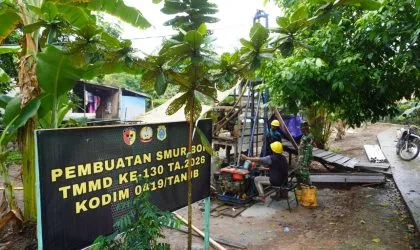 Pantang Libur, Pengeboran Sumur Titik 3 TMMD Sukses Tembus Kedalaman 100 Meter