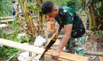 Pengecoran Fondasi Penampungan Dimulai, Progres Sumur Bor Sasaran 1 TMMD Mantap di Angka 78 Persen