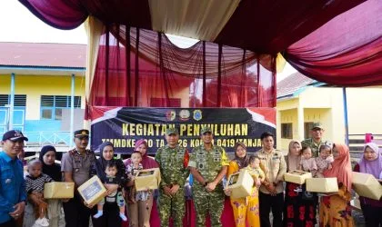 Kepedulian terhadap Kesehatan Masyarakat, Wasev TMMD ke-130 Tinjau Kegiatan Nonfisik Kodim 0419/Tanjab